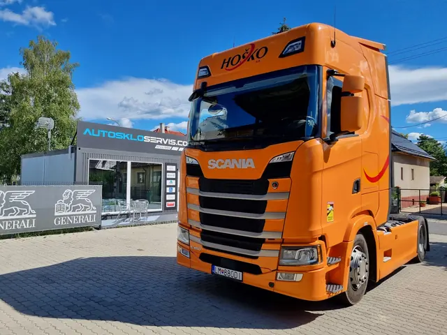 Výmena čelného skla na ťahači Scania